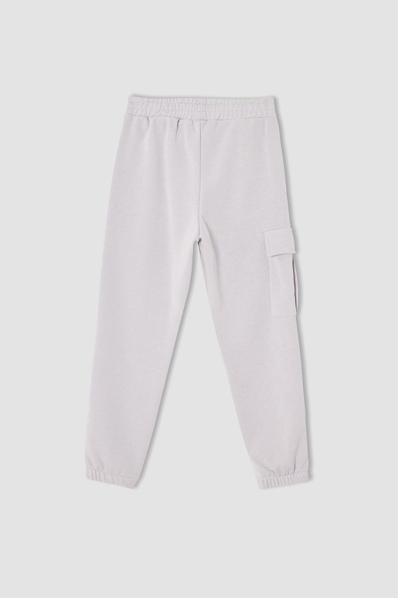 Girl - Relax Fit Knitted Bottom Trousers - Purple