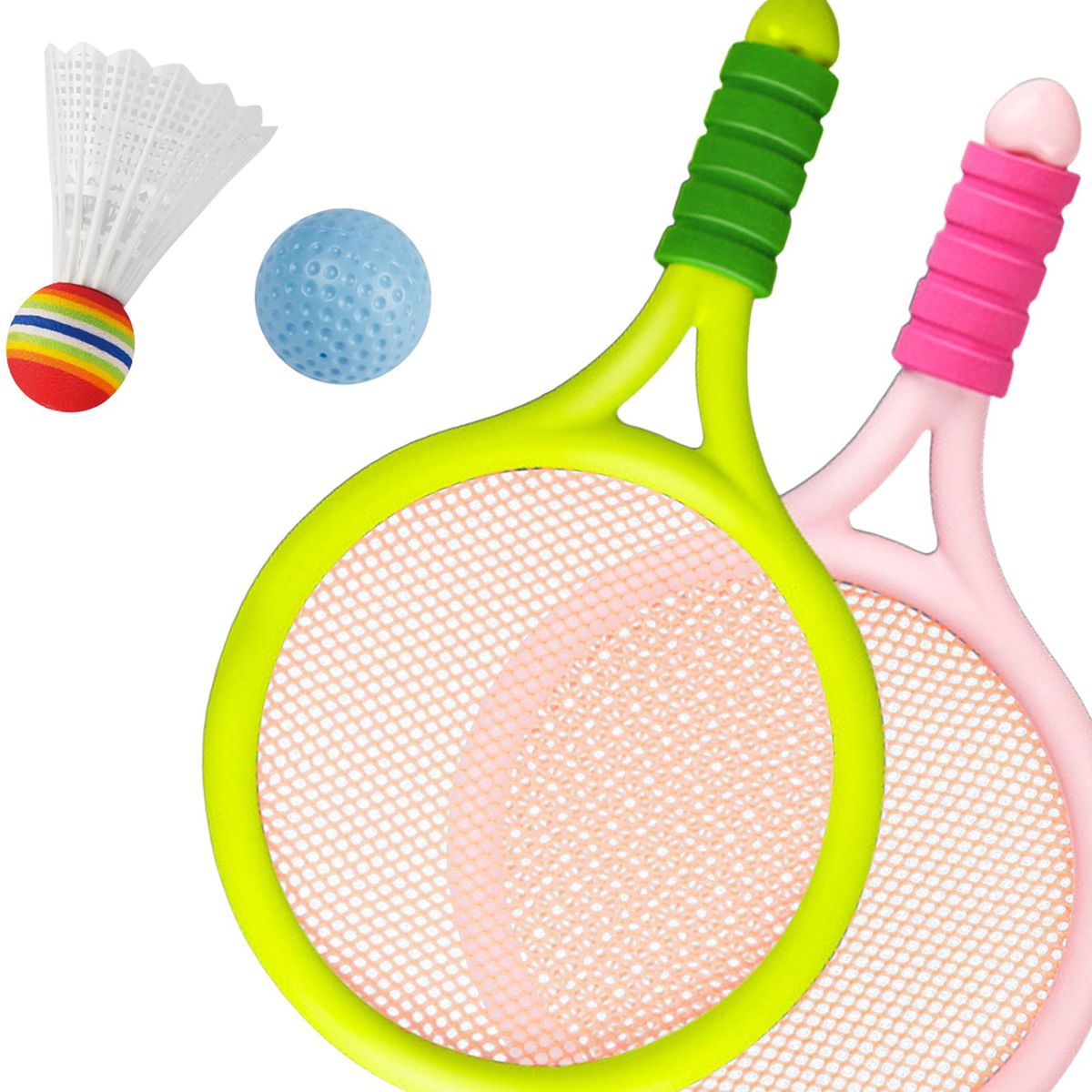 Durable Kids Badminton Tennis Racket  And Pink