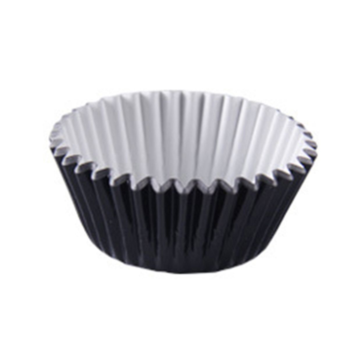 100Pcs Aluminum Foil Muffin Cases Paper Baking Cupcake-Black
