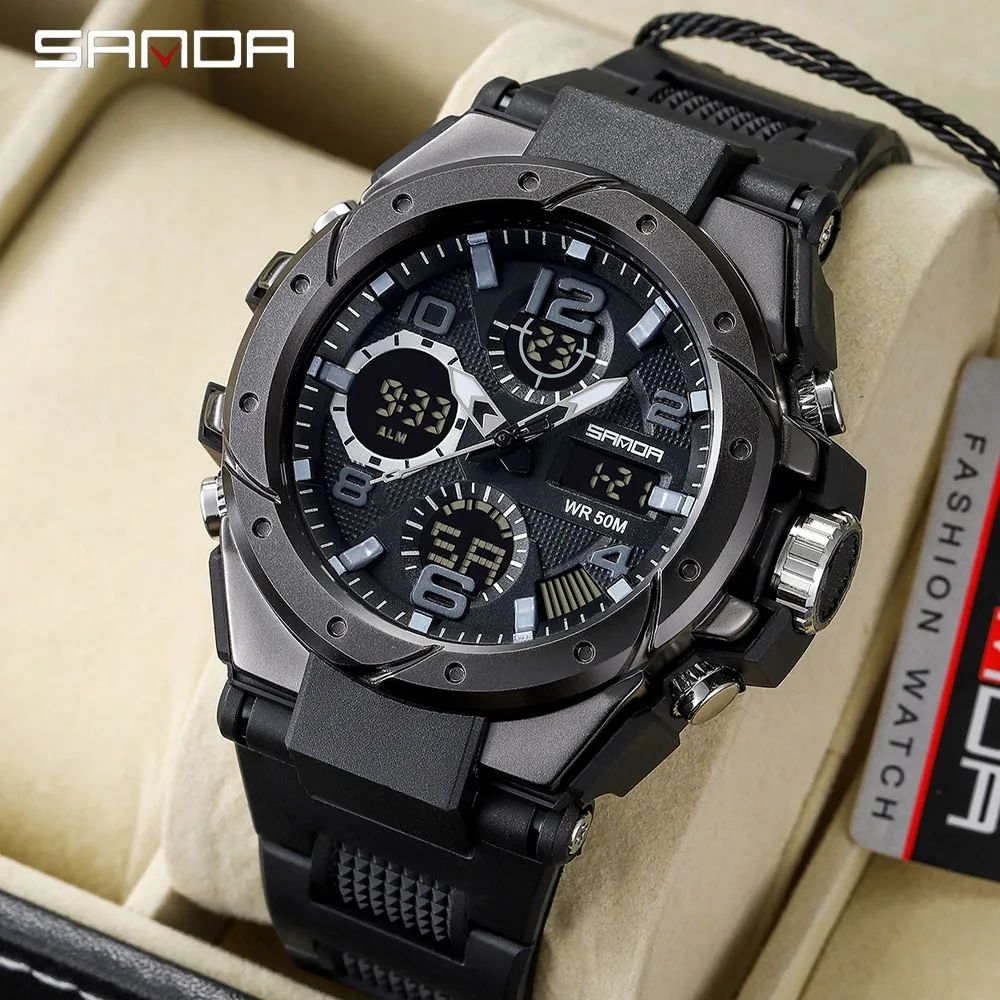 SANAD-Men's Luxury Sports Watch, Quartz Chronograph