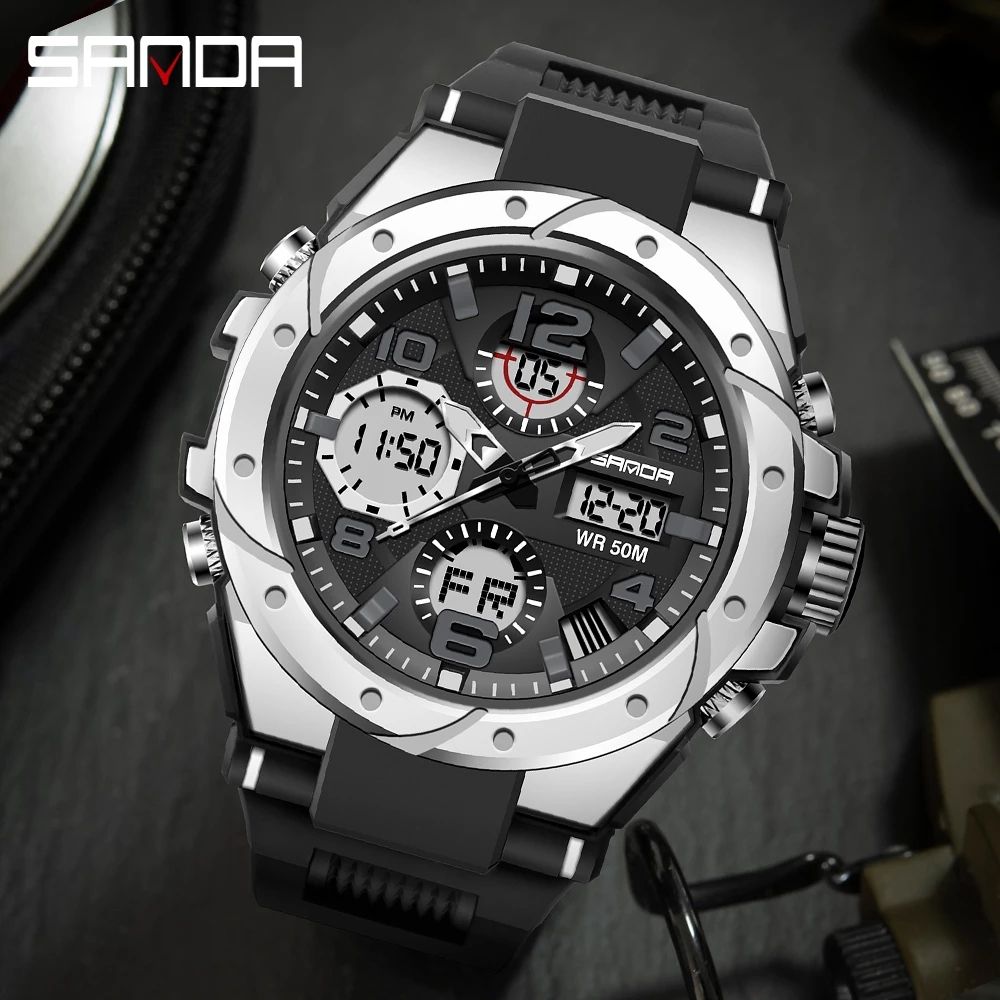 SANAD-Men's Luxury Sports Watch, Quartz Chronograph