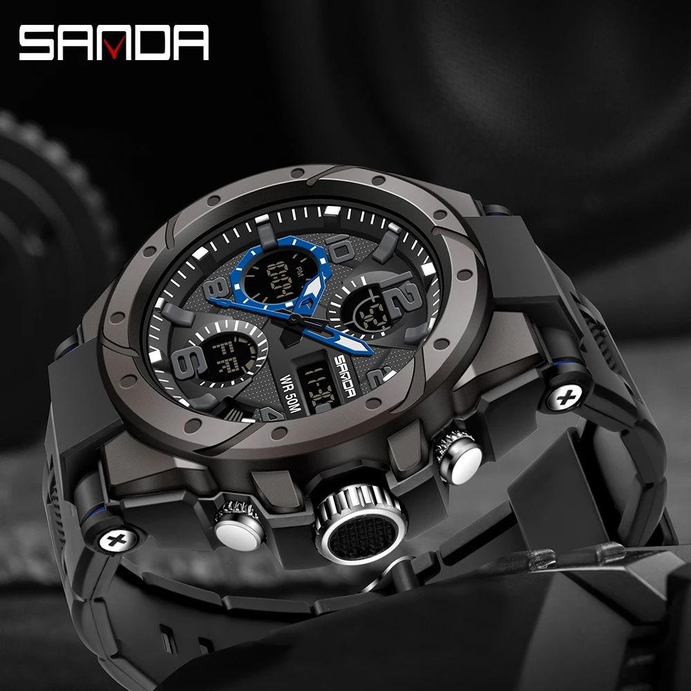 SANAD-Men's Luxury Sports Watch, Quartz Chronograph