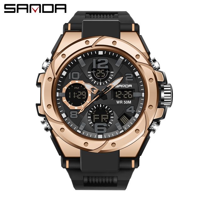 SANAD-Men's Luxury Sports Watch, Quartz Chronograph