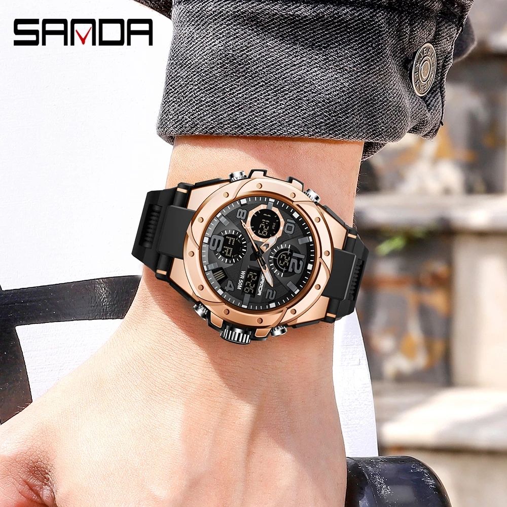 SANAD-Men's Luxury Sports Watch, Quartz Chronograph