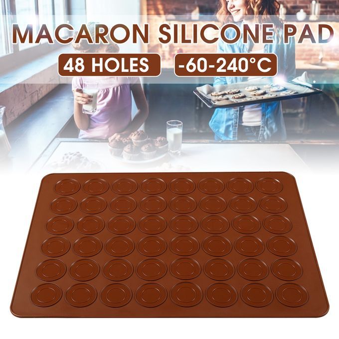 48 Holes Macarons Silicone Pad Macaron Mat For Baking Access