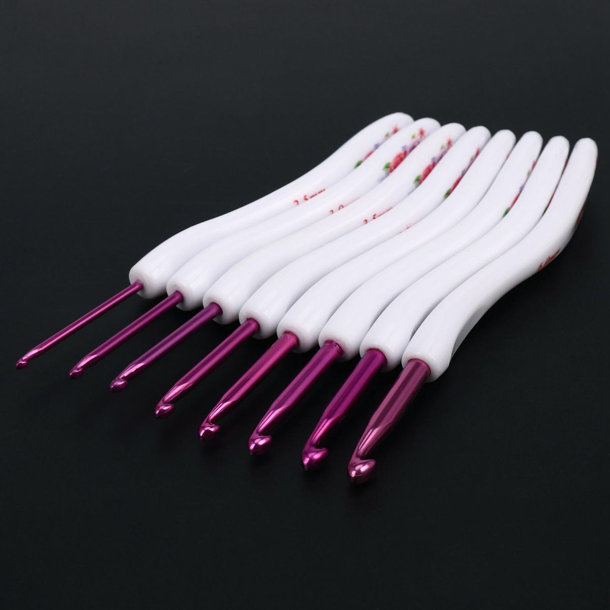 Plastic Handle Aluminum Crochet Hooks Set Knitting s