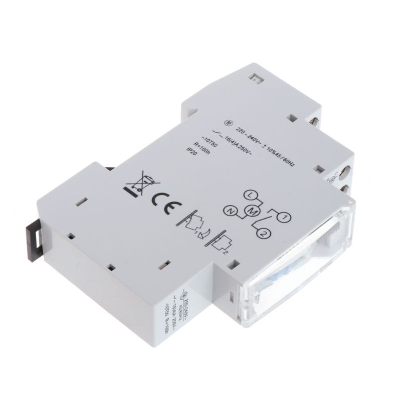 Mechanical 24 Hours Programmable Din Timer Switch Relay 110-240V 16A