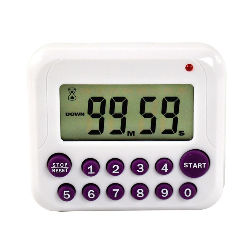 Kitchen Timer Cooking Alarm Count Down Up LCD Display Digital Clock Magnetic