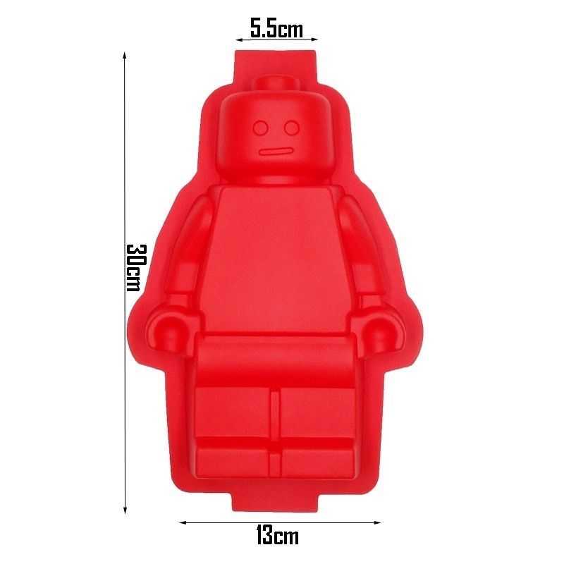 Silicone Lego Building Blocks Robot 3D DIY Mold Chocolate