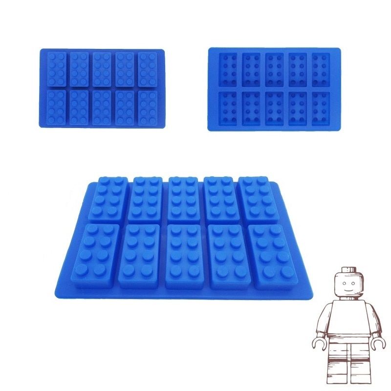 Silicone Lego Building Blocks Robot 3D DIY Mold Chocolate