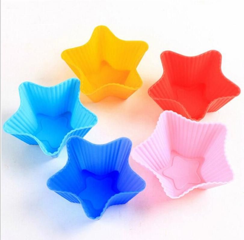 1 3 5 PCS Set Silicone Cupcake Baking Molds Cup Set Kitchen