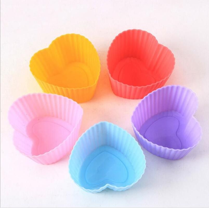 1 3 5 PCS Set Silicone Cupcake Baking Molds Cup Set Kitchen