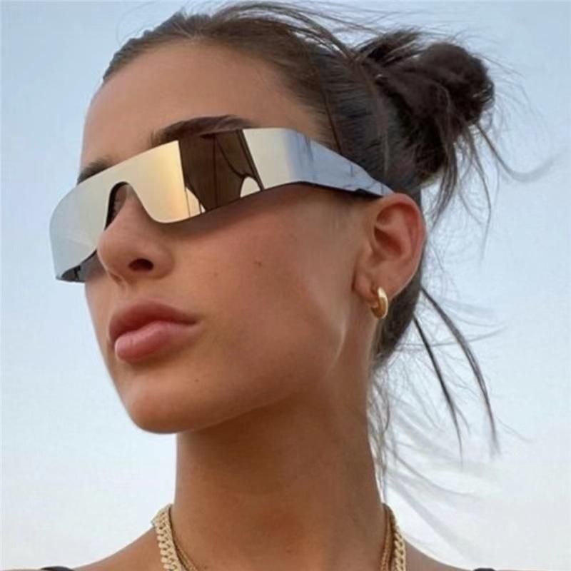 Women's Sunglasses Technology Sense Couple Sunglasses Black