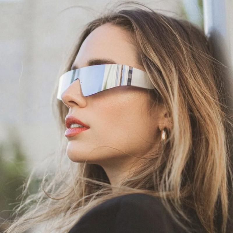 Women's Sunglasses Technology Sense Couple Sunglasses Black