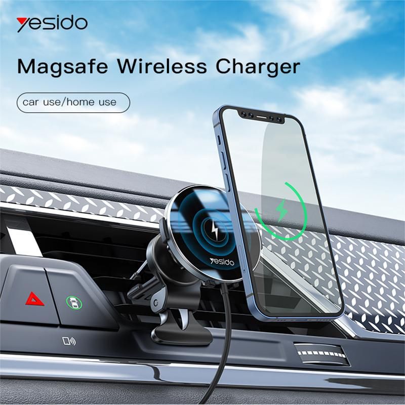 Yesido magsafe charger Magnetic Car Phone Holder wireless chargers 15W for iPhone 14 13 12 Pro Max