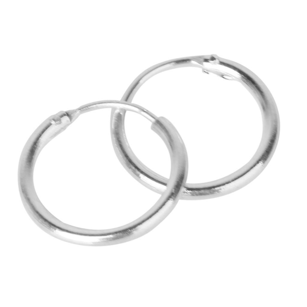 3 Pairs 925 Sterling  Hoop Earring Set For Women Girls Huggie
