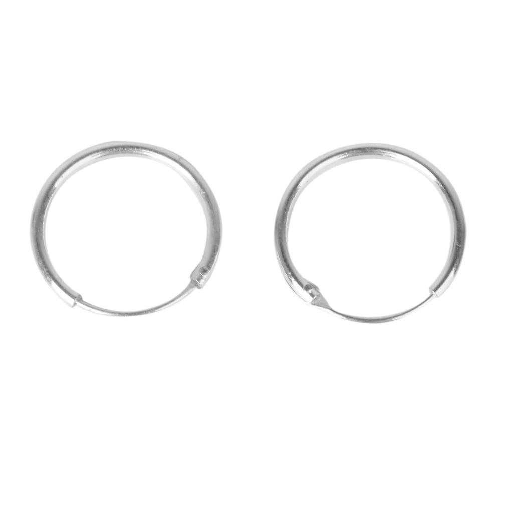3 Pairs 925 Sterling  Hoop Earring Set For Women Girls Huggie