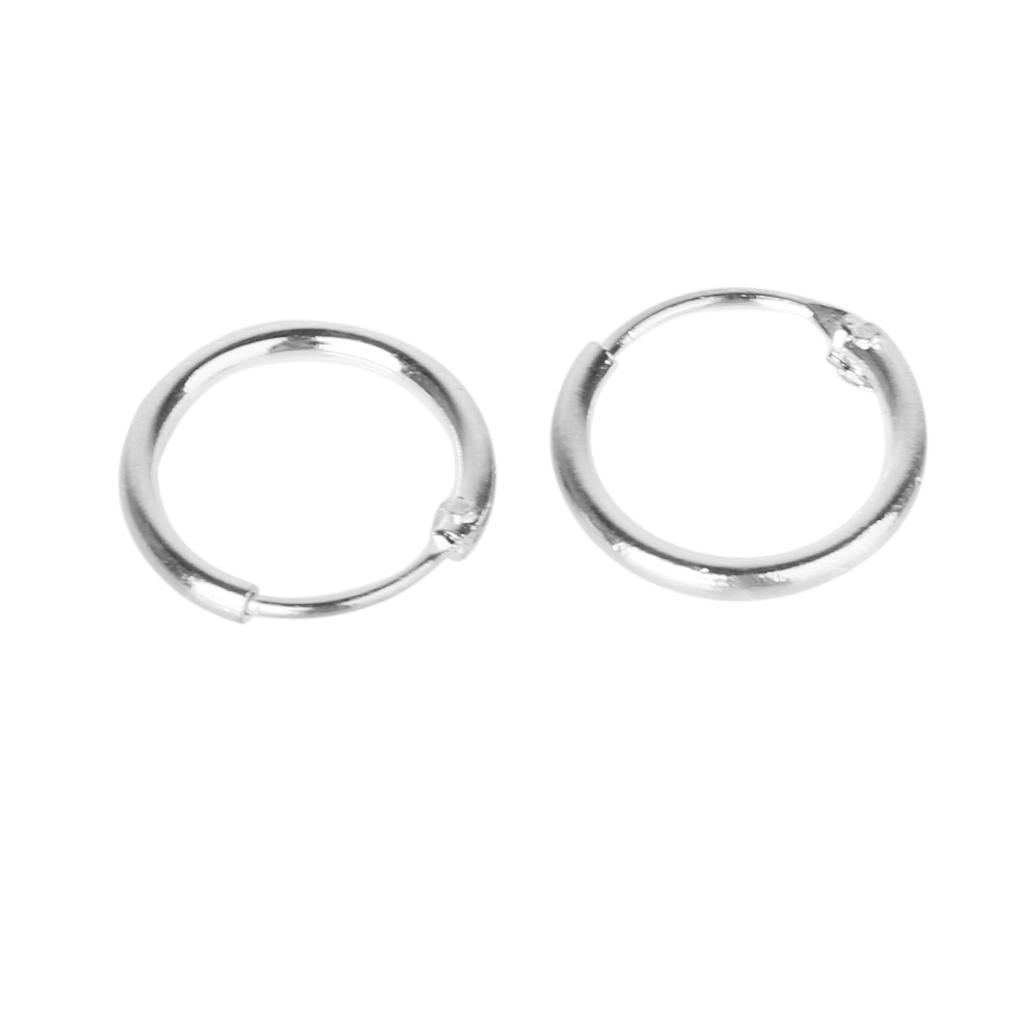 3 Pairs 925 Sterling  Hoop Earring Set For Women Girls Huggie