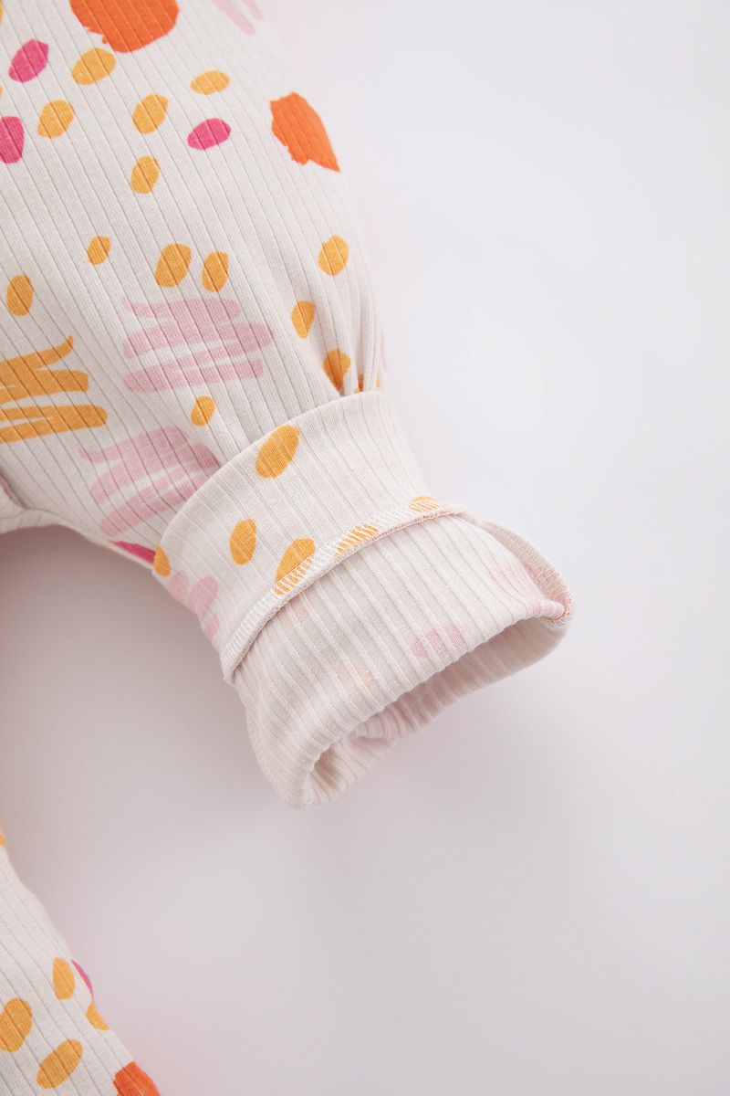 BabyGirl New Born Regular Fit Bike Neck Knitted Overalls - Pink