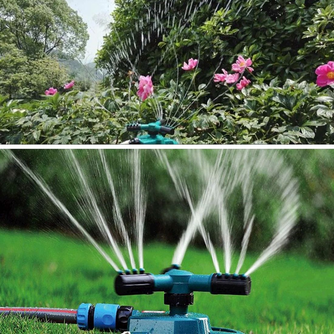 Garden 360 Degree Rotary Automatic Sprinkler Lawn Watering Nozzle Irrigation Nozzle