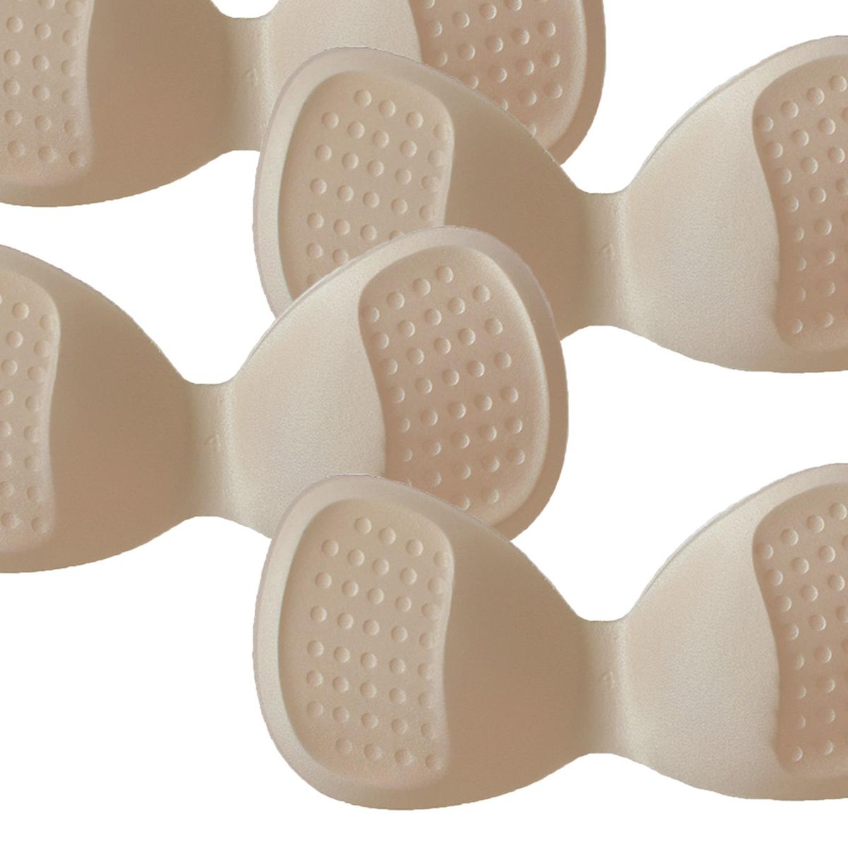 4 Pieces Women Bra Pads Inserts Push Up Reusable Thick Removable Brown