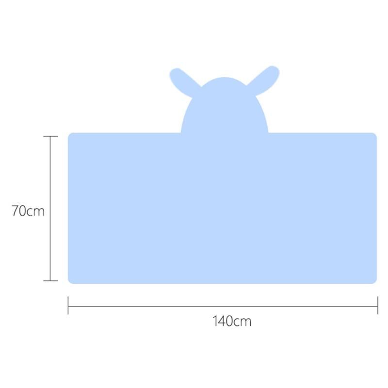 High Quality Children's Hooded Beach Towel Sheep Design Super Soft Soral Velvet Hooded Bath Towel Girl and Boy