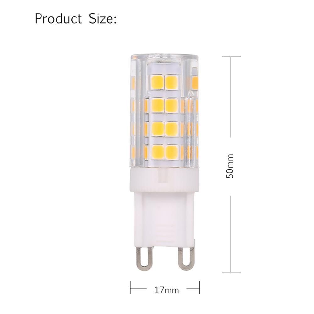 Tomshine AC220-240V 5W LED Corn Light Bulb 45W Halogen Bulb Equivalent Replacement 400LM 5 Pack G9 Base Holder Socket Warm White for Desk Lamp Cabinet Bedroom Living Room Restaurant Study Room