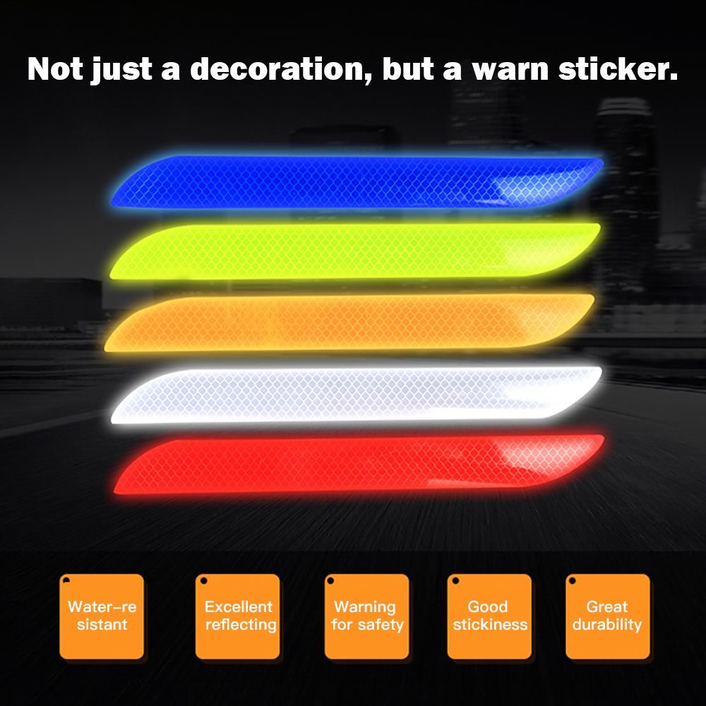 2PCS Universal Car Reflective Sticker