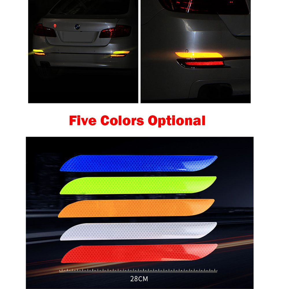 2PCS Universal Car Reflective Sticker