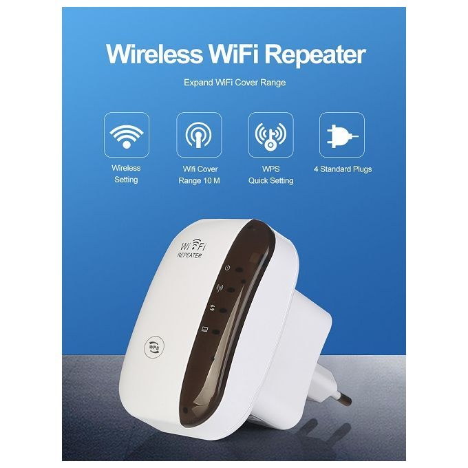 WiFi Repeater Extender Wireless High Speed 300Mbps Wireless Internet Amplifier WiFi Repeater