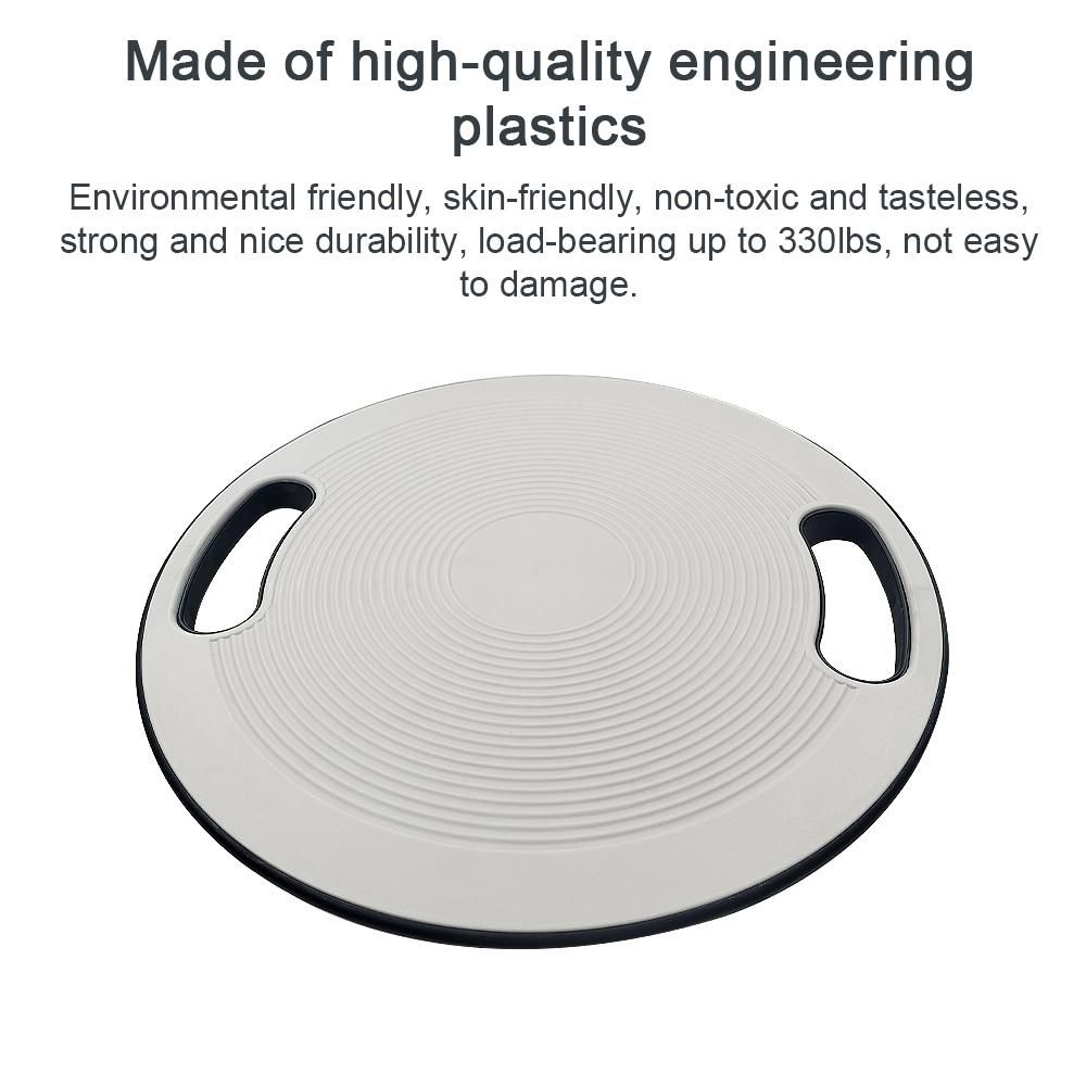 Wobble Balance Board Aerobic Core Trainer Board Anti-Slip with Handle for Home Gym Workout Balance Training and Exercising