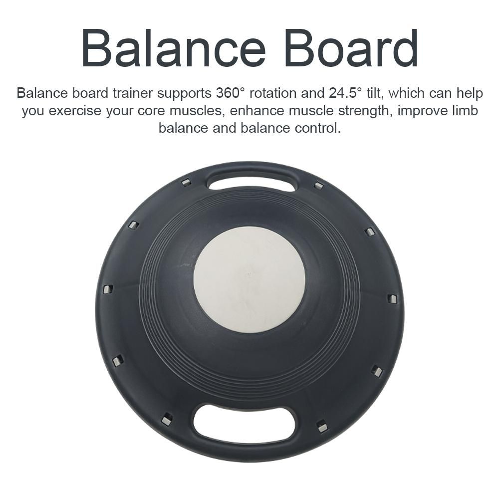 Wobble Balance Board Aerobic Core Trainer Board Anti-Slip with Handle for Home Gym Workout Balance Training and Exercising