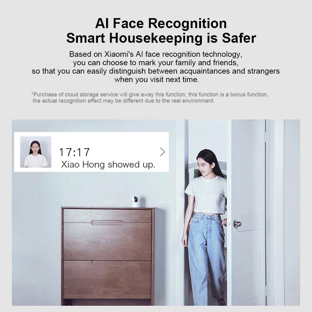 Xiaomi Smart Camera SE 360 PTZ 1080P HD Baby Surveillance WiFi Webcam Infrared Night Vision AI Humanoid Detect Home Security