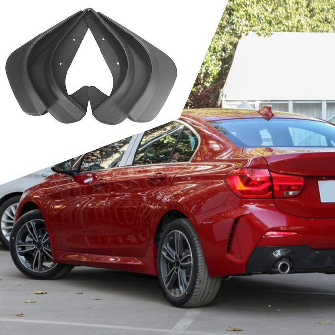 4Pcs Universal Mud Flaps Front Rear Anti Splash Anti-Black