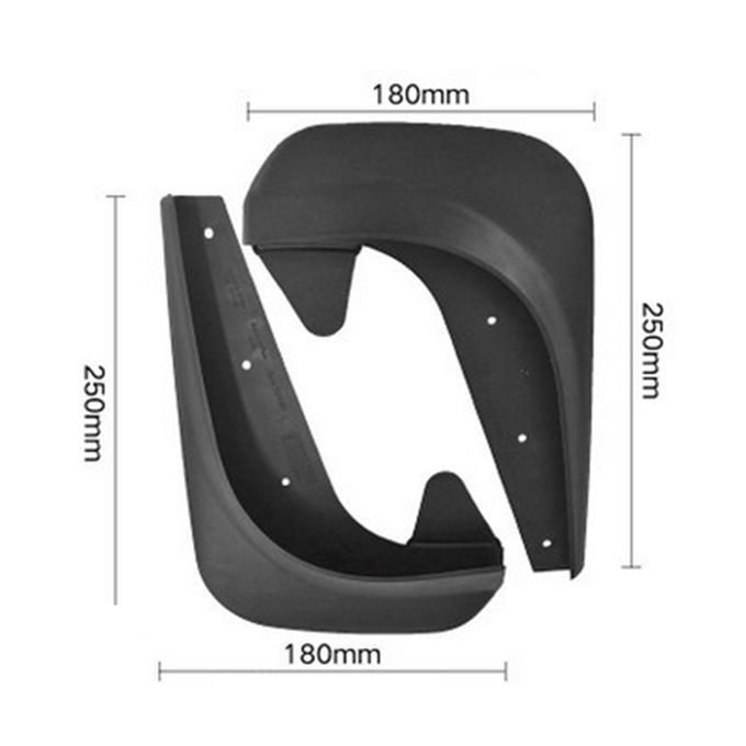 4Pcs Universal Mud Flaps Front Rear Anti Splash Anti-Black