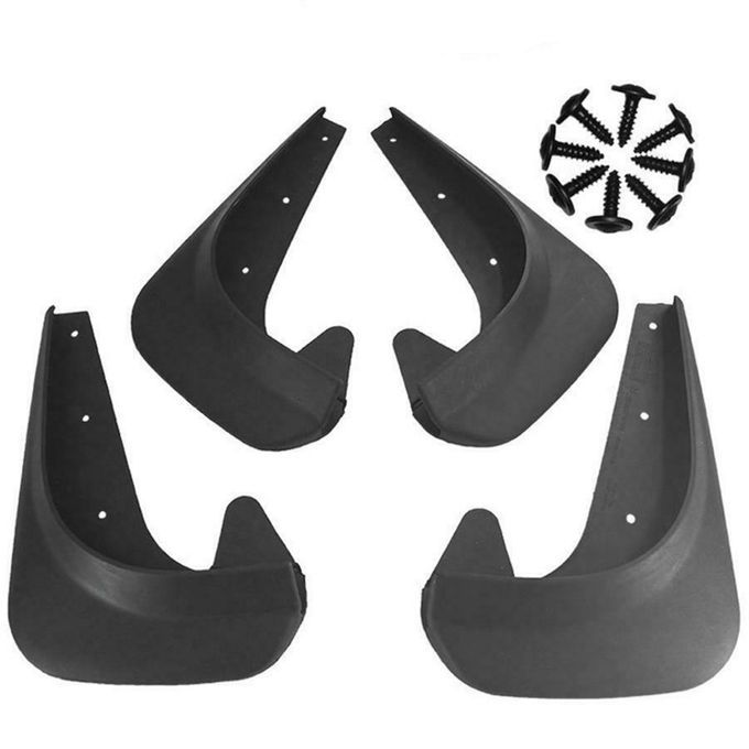 4Pcs Universal Mud Flaps Front Rear Anti Splash Anti-Black