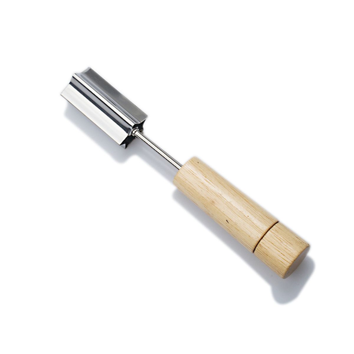 Stainless Steel Cookie Cutter With Wooden Handle Flowers