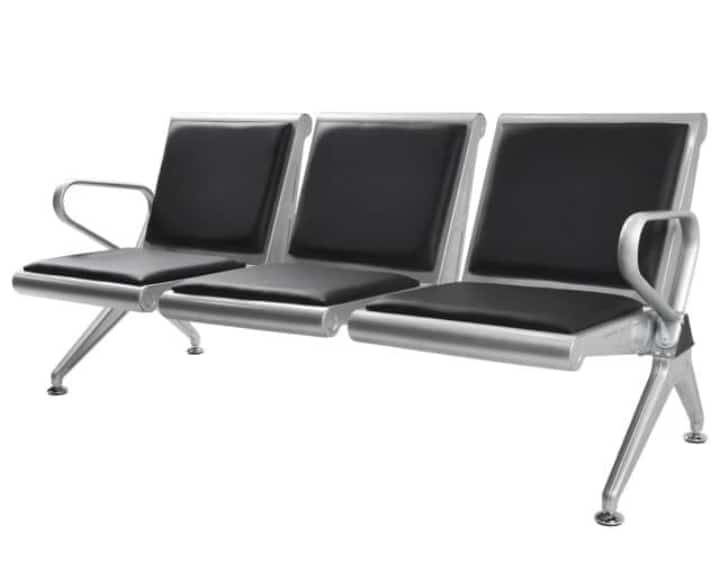 Executive Black Padded 3seaters