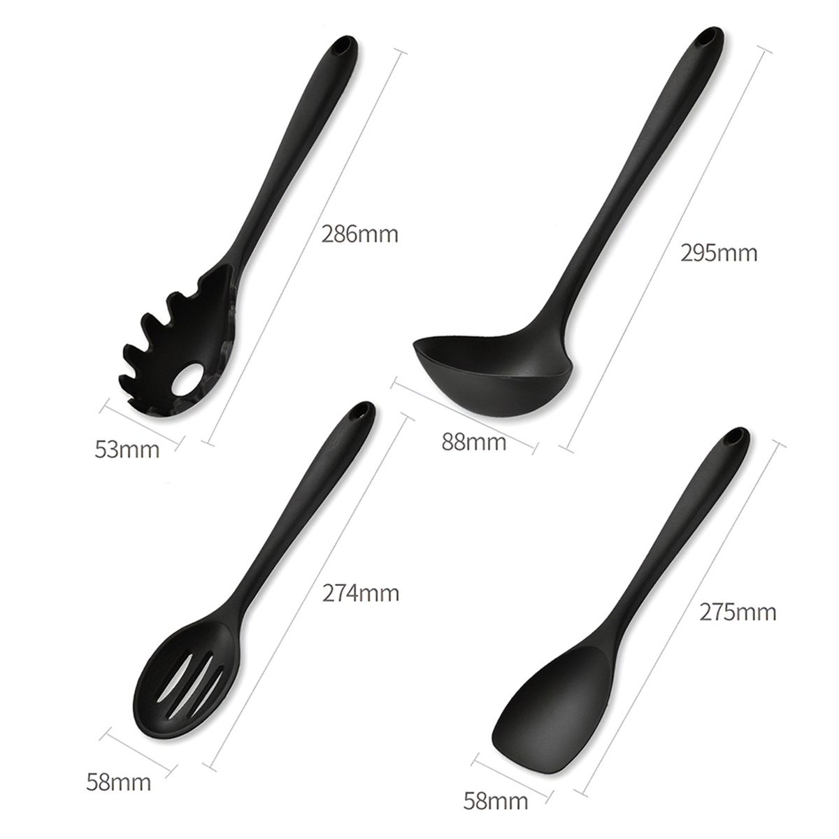 Cooking Utensils Set 10 PCS Silicone Cooking Utensils With A