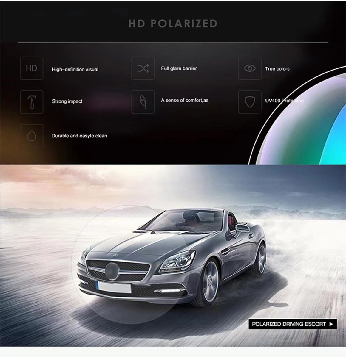Metal Polarized Sunglasses for Men and Women Drivers