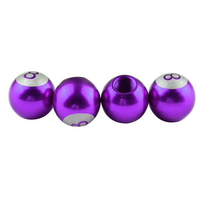 4Pcs Number 8 Round Ball Bike Motorcycle Wheel Tire-Purple