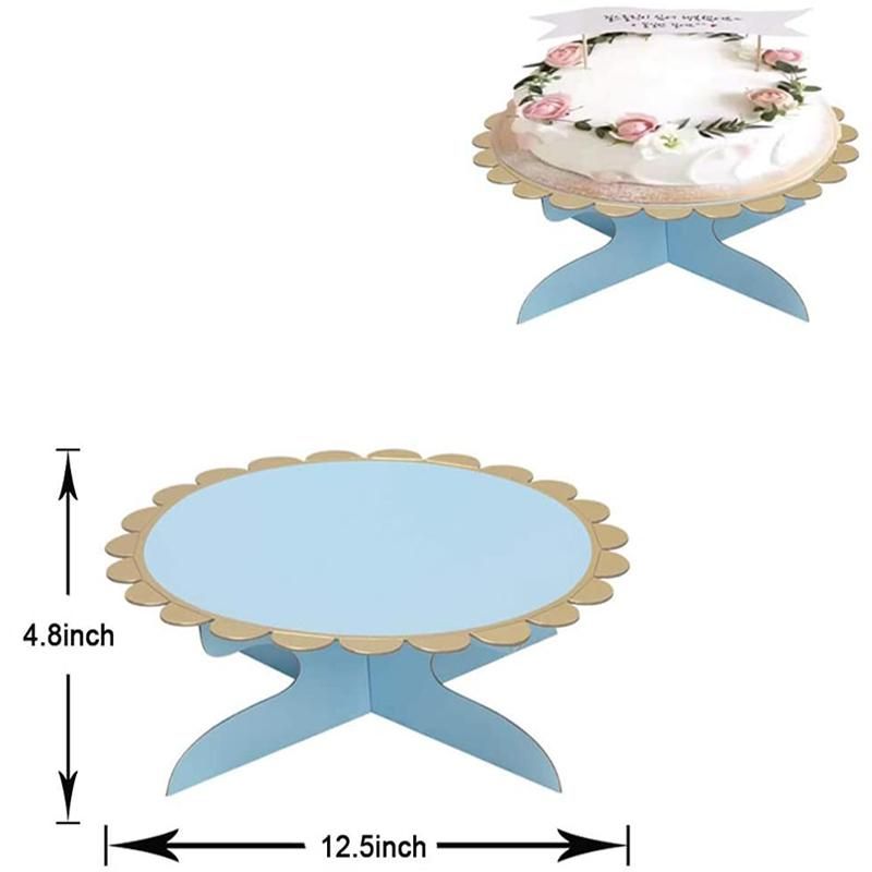 3-Piece Cupcake Stand 3 Layers(2PC)+1 Layer(1PC) (Black +