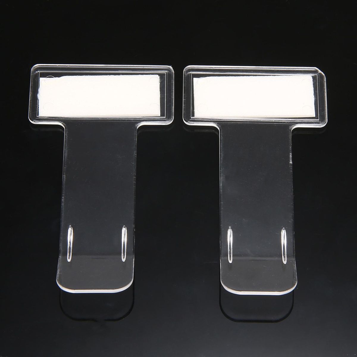 5Pcs Train Ticket Clamps Parking Bus Ticket Plastic Holders Clear
