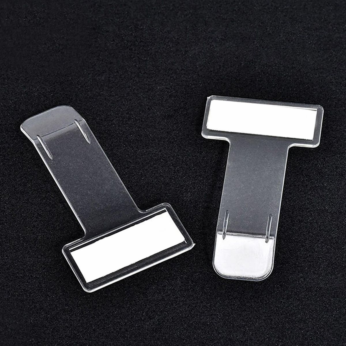 5Pcs Train Ticket Clamps Parking Bus Ticket Plastic Holders Clear