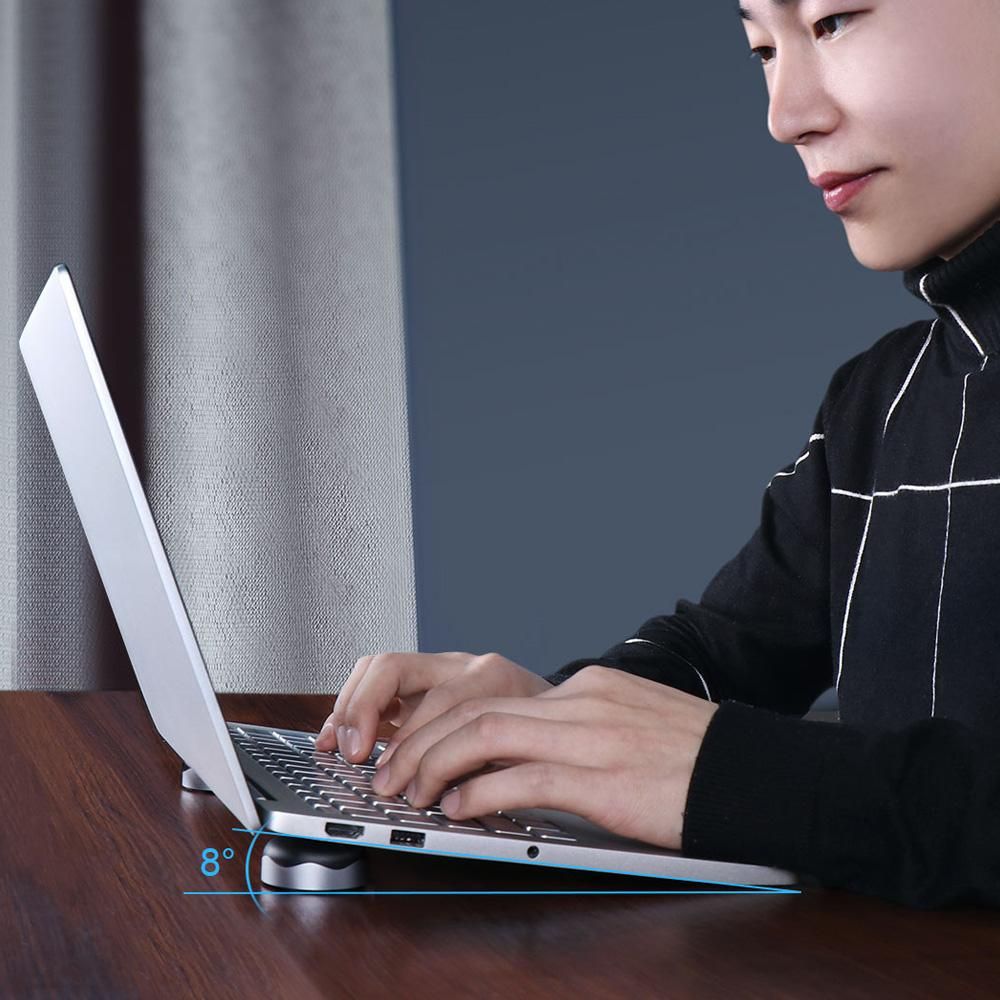 2pcs/lot   Hagibis Notebook Cooling Pad Magnetic Adsorption Physical Notebook Cooler Stable Anti-slip Holder For MacBook Laptop Tablet