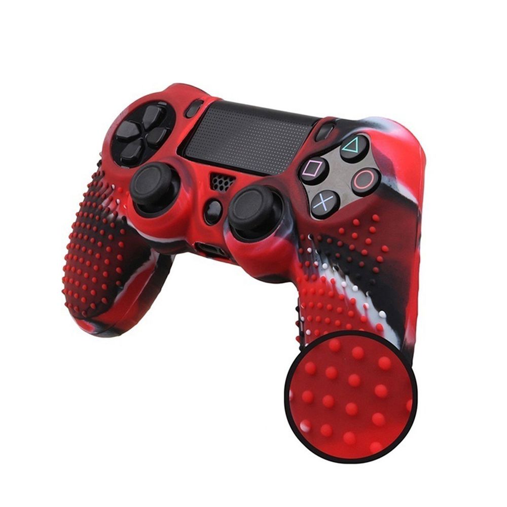Anti-slip Silicone Cover Skin Case For PS4 Pad Controller
