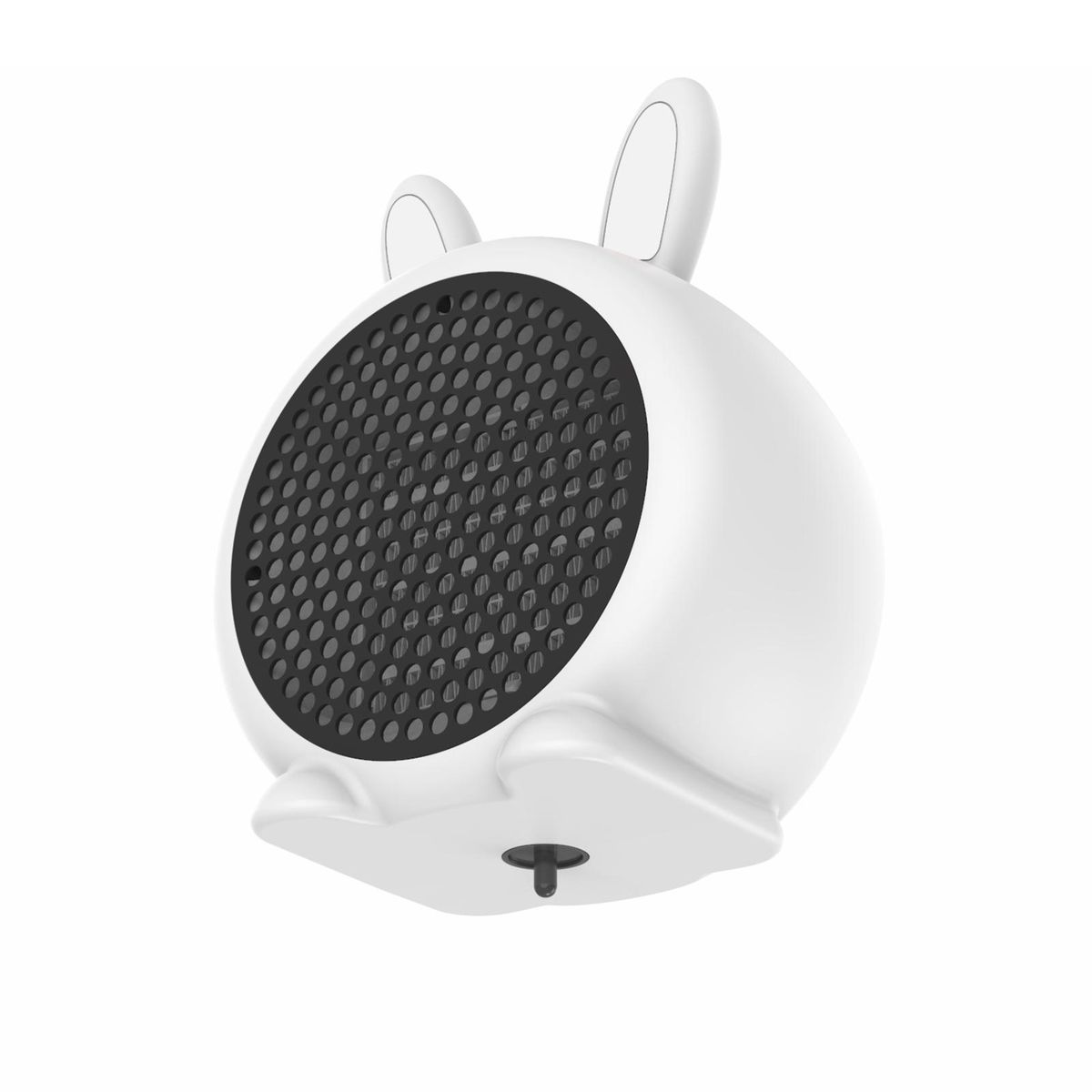 Mini Rabbit Design Small Portable 800W Electric Space Heater Tip-Over Switch and Overheat Protection Sensor Low High Grade Usded in  Room Office Working Desk  Kitchen  Den White UK