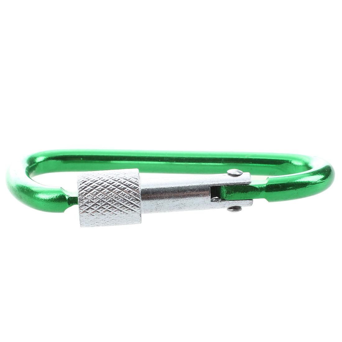 3 Pcs 5cm Length Loaded Gate Aluminum Alloy Locking Carabine