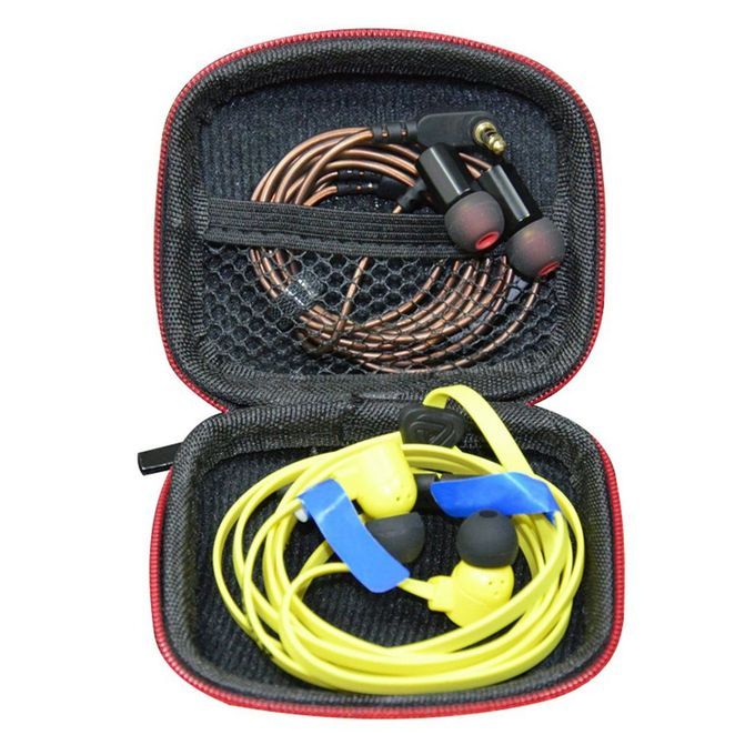 KZ Mini Nylon Earphone Storage Organizer Earphone Holder   Storage  Ase-black