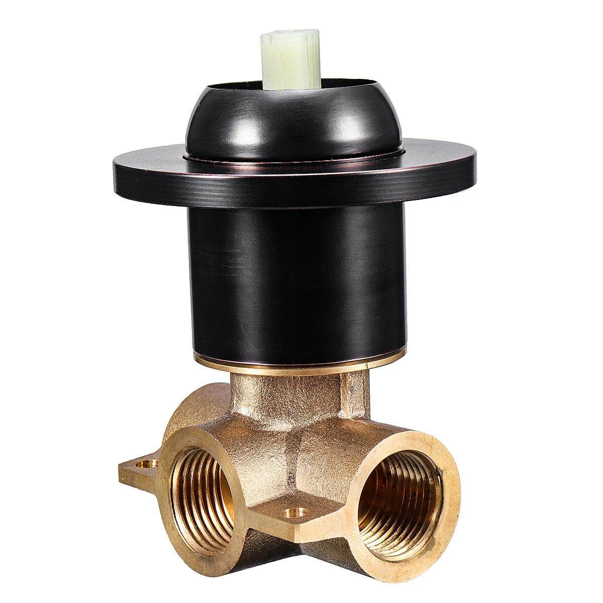 Brass Basin Faucet Wall Mounted Mixer Tap Faucet Matte Black